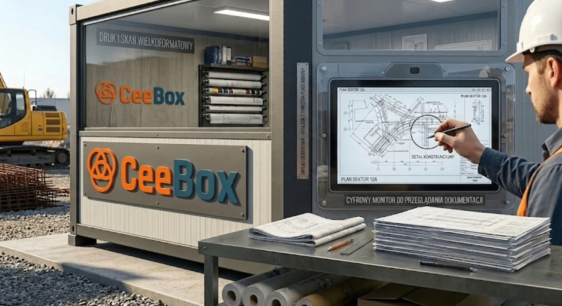 CeeBox — Big Room na placu budowy